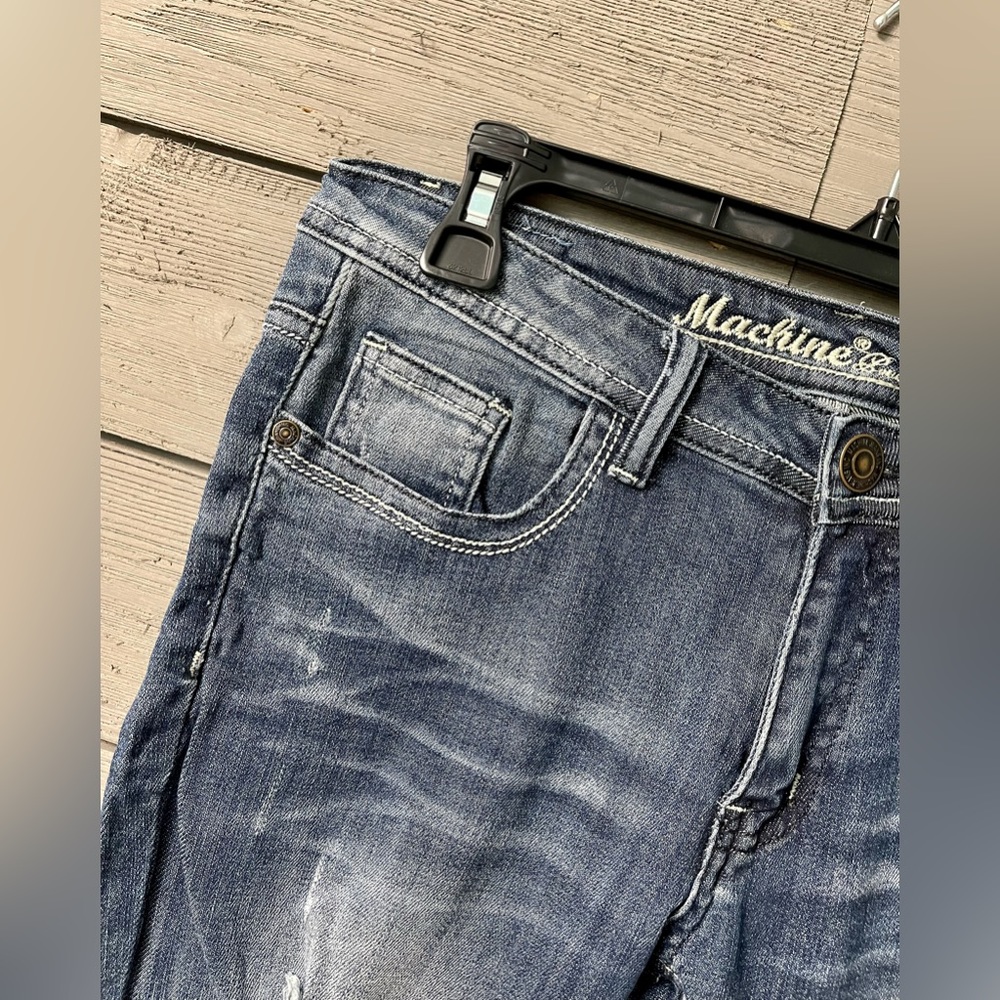 NWT Machine Distressed Denim Jeans from Modern Vintage Boutique Sz 9 - Picture 7 of 12